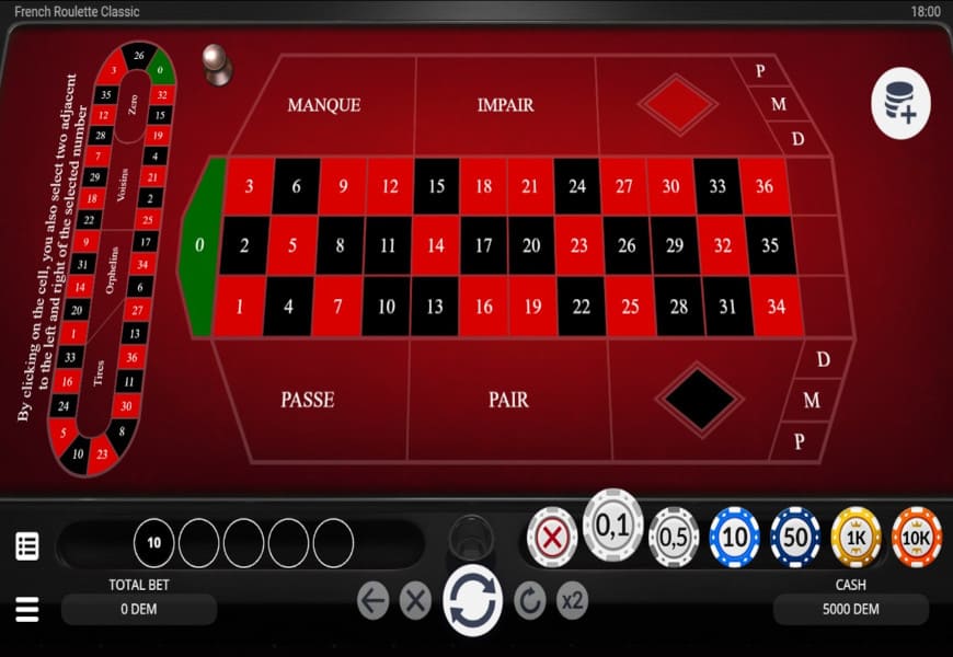 jeu french roulette classic d’evoplay gratuit et en argent réel